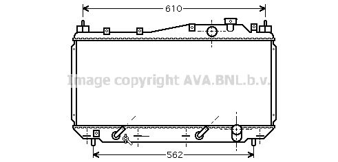 AVA QUALITY COOLING Радиатор, охлаждение двигателя HD2114